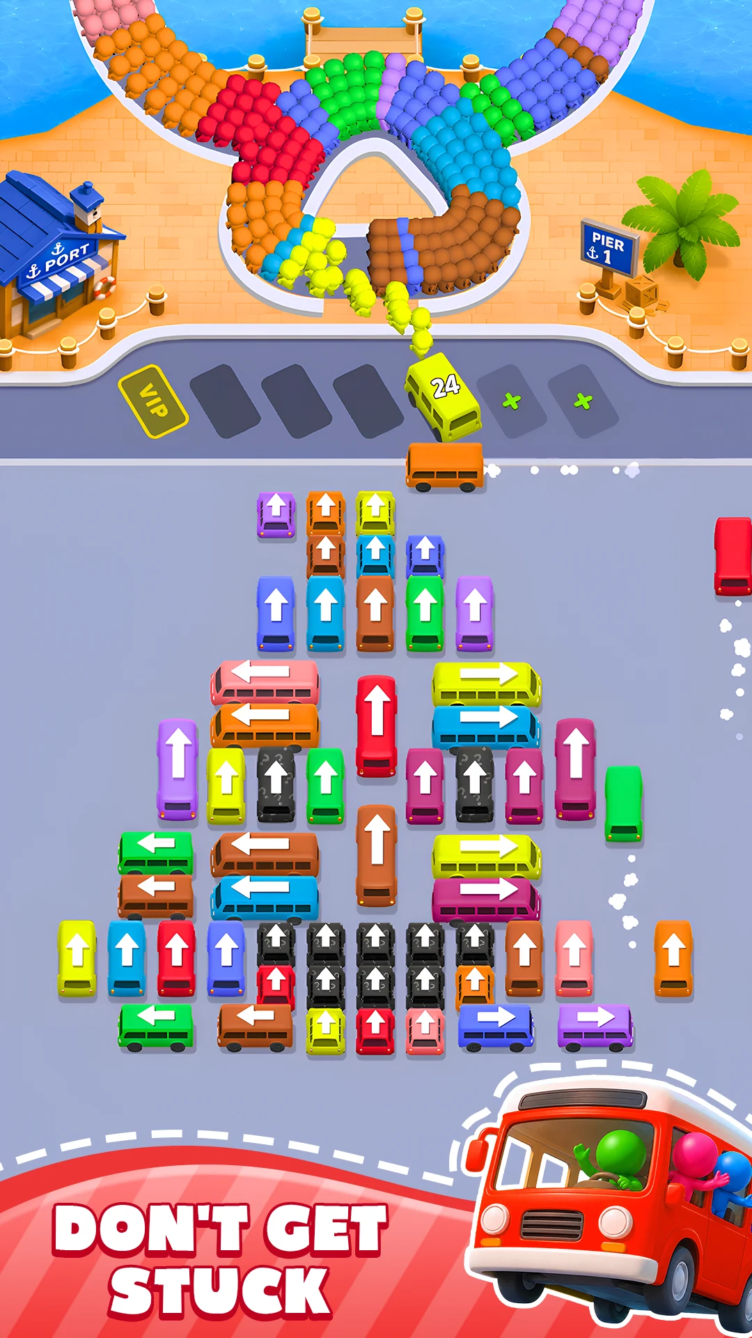 Bus Flow: Traffic Color Sort screenshot