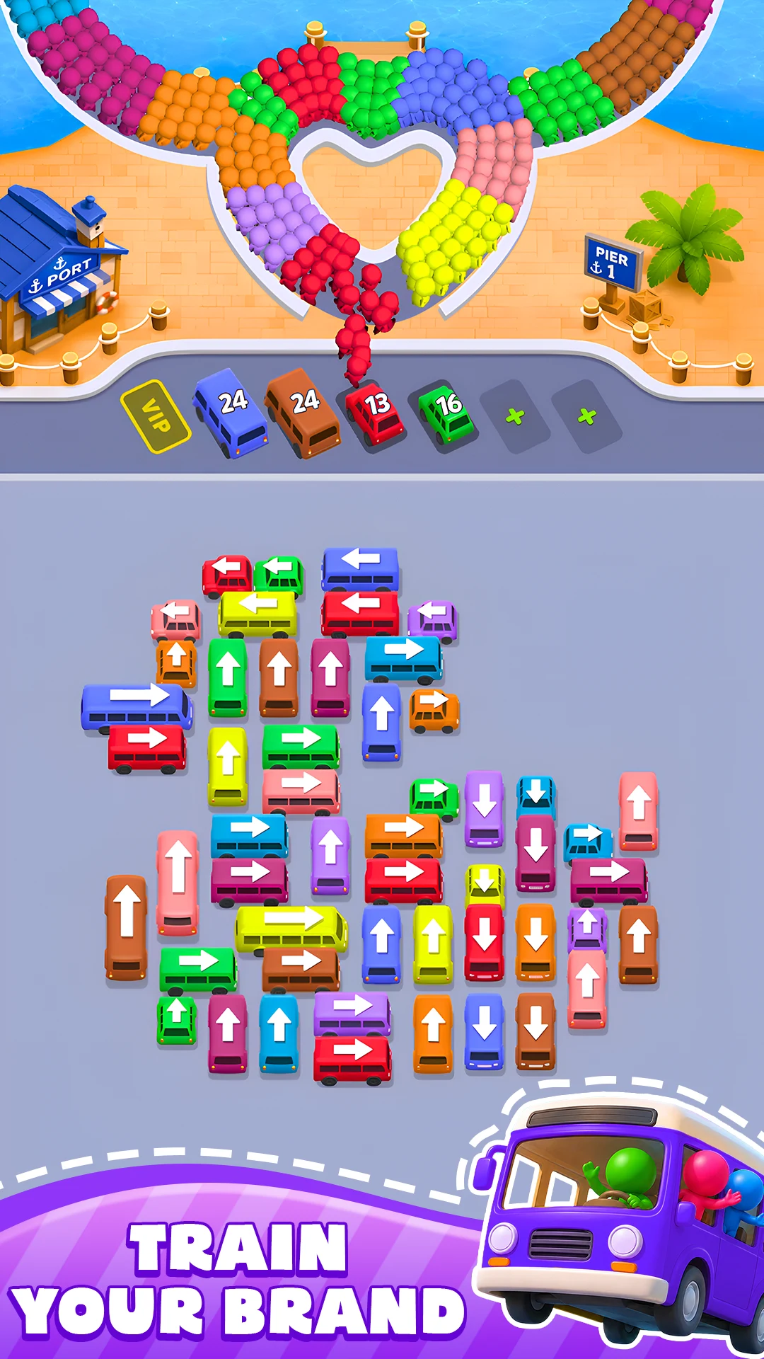 Bus Flow: Traffic Color Sort screenshot